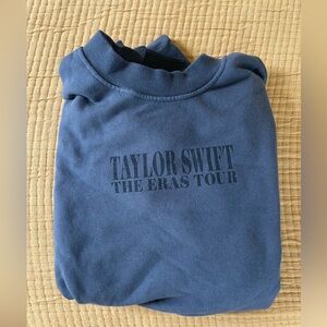 Taylor Swift Blue Crewneck The Eras Tour International Dates
